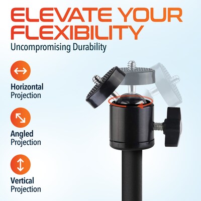 Delton S190S Adjustable Tablet Floor Stand and Phone Holder Bundle, Black (DPS190SBD2)