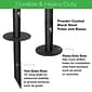 Excello Global Products Bistro Pole for String Lights, Black, 4/Pack (EGP-HD-0361)