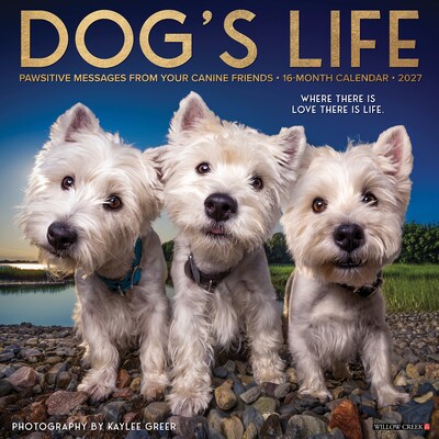 2027 Willow Creek Dogs Life  12 x 12 Monthly Wall Calendar (60049)