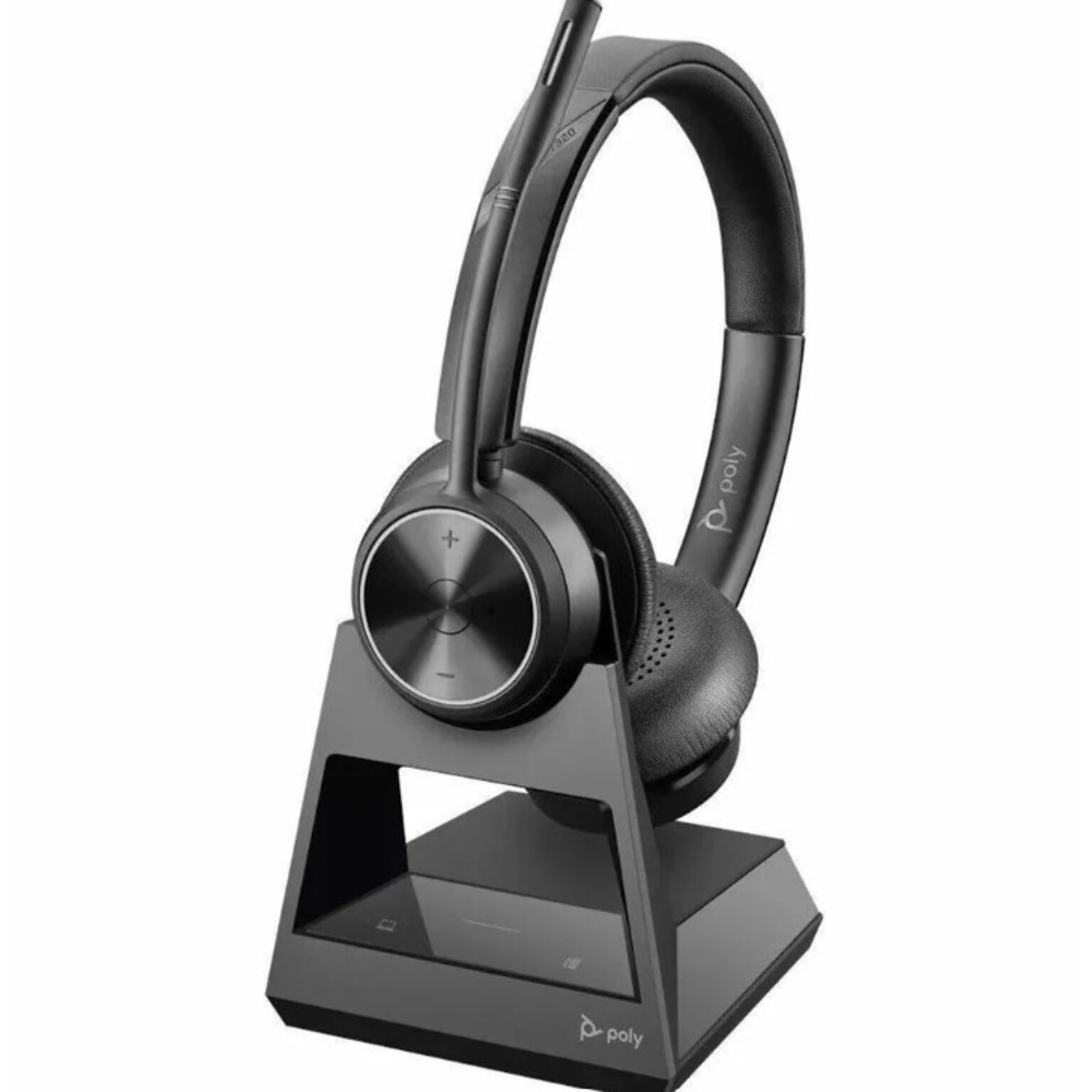 Poly Savi 7300 Office Wireless Noise Canceling Stereo Phone & Computer On-Ear Headset, MT Certified (7E2L1AA#ABA)
