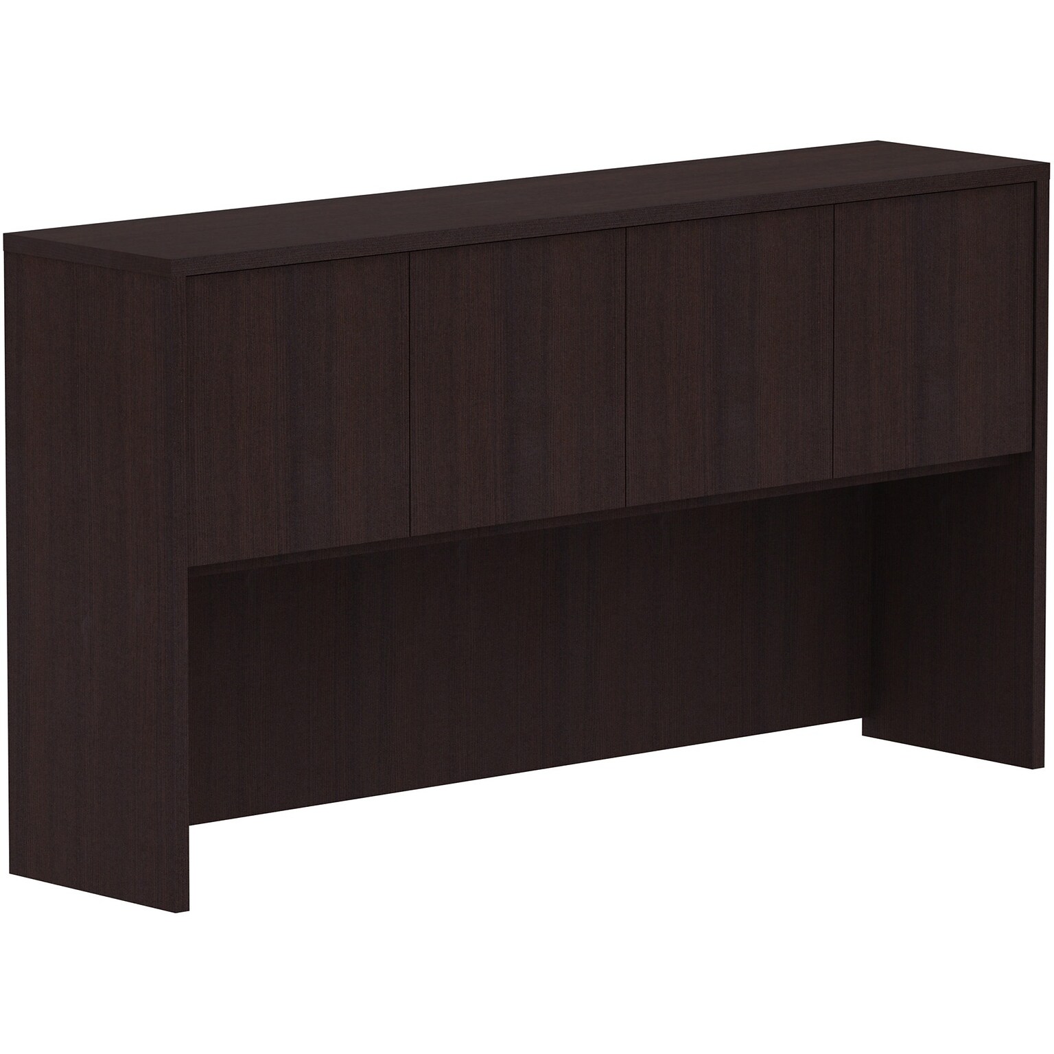 Lorell Essentials Series 66W Stack-on Hutch with Doors, Espresso (LLR18269)