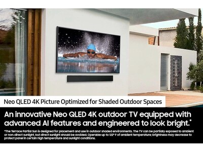 Samsung Terrace 55" Neo QLED 4K Outdoor AI TV (QN55LST7DAFXZA)