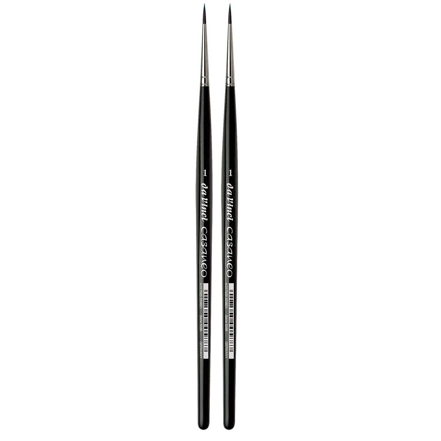 da Vinci CASANEO Mixed Media Synthetic Bristle, Round Brush, 2/Pack (DVXVA55981-2)