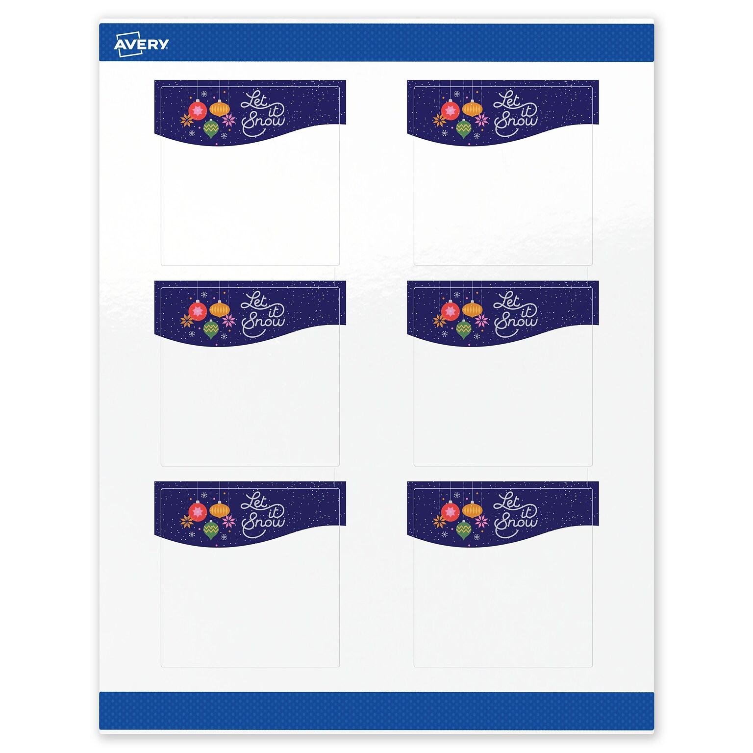 Avery Square Multipurpose Labels, 3 x 3, White, 60/Pack (19479370447)