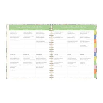 2025-2026 Blue Sky Franello 8.5" x 11" Academic Year Weekly & Monthly Planner, Multicolored (151566)