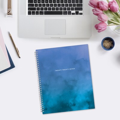 2027 Blue Sky Savoy Cool 8.5" x 11" Calendar Year Weekly & Monthly Planner, Plastic Cover (148762-27)