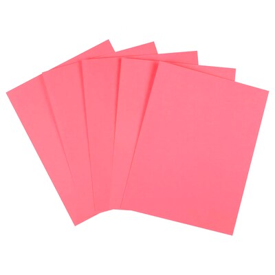 Staples Brights Multipurpose Paper, 24 lbs., 8.5 x 11, Pink, 500/Ream (20106)