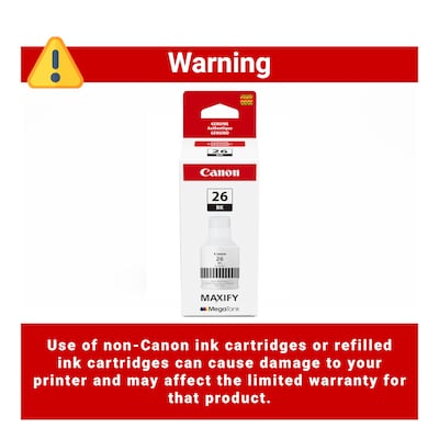 Canon GI-26 Black High Yield Ink Cartridge Refill (4409C001)