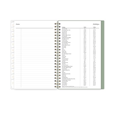 2025-2026 Blue Sky Sincerely Jules Rheanne 5" x 8" Academic Year Weekly & Monthly Planner, Plastic Cover, Multicolored (154280)