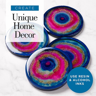 Mod Podge Resin Pouring Surface, Coasters, 4/Pack, 3 Packs/Bundle (MOD25485-3)