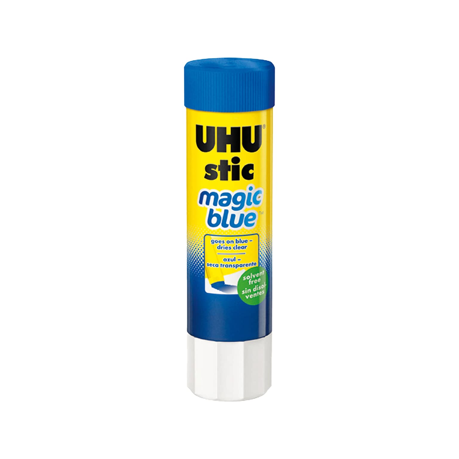 UHU Magic Blue Washable Glue Stick, Blue, 6/Pack (STD99601CT)