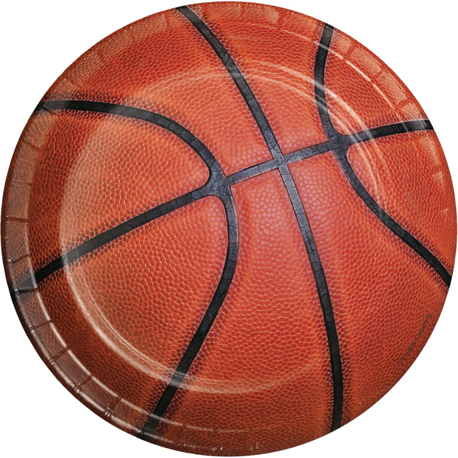 Creative Converting Basketball Dessert Paper Plates, 24/Pack (DTC417964PLT)