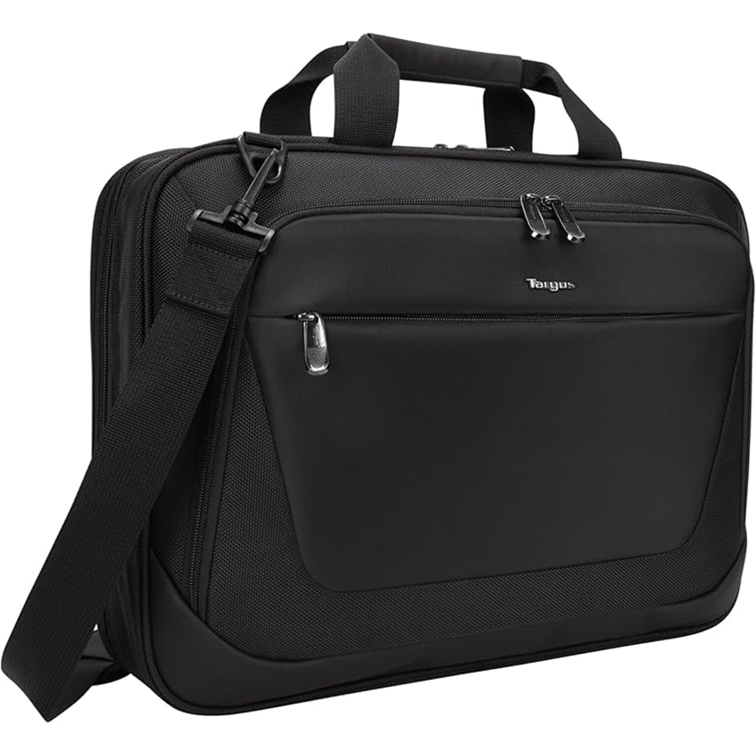 Targus CityLite Expandable Polyester Briefcase, Laptop Compatible, Black (TBT053US)