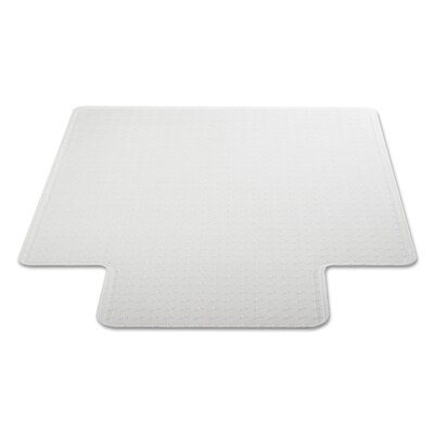 Alera® Carpet Chair Mat with Lip, 36" x 48'', Low Pile, Clear Vinyl (CM12113ALEPL)