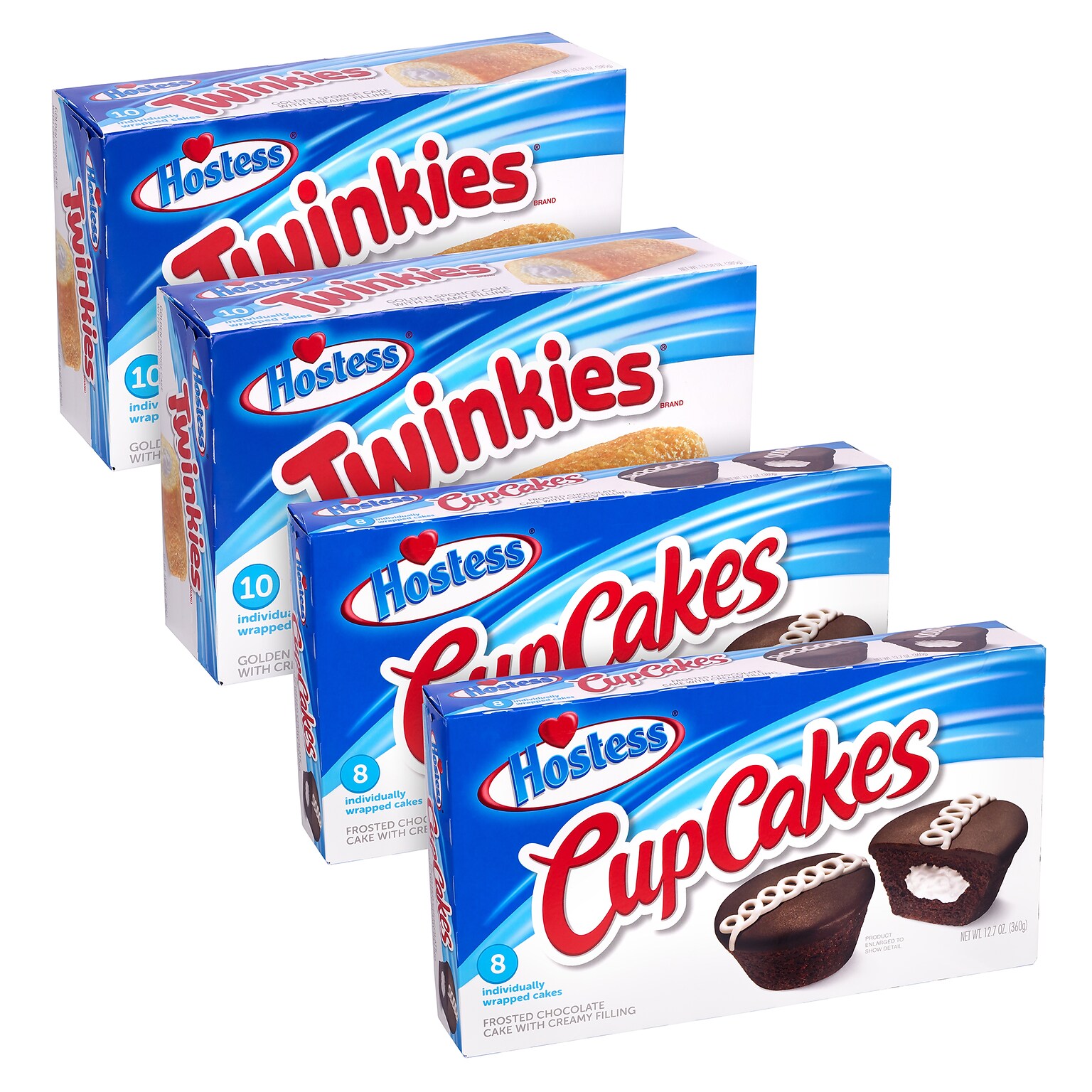 Hostess Twinkie & Cupcake Variety Pack, 4/Pack (600-04134)