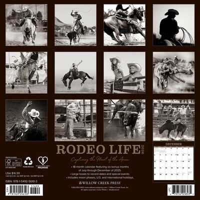 2026 Willow Creek Rodeo Life 12 x 12 Monthly Wall Calendar (56103)