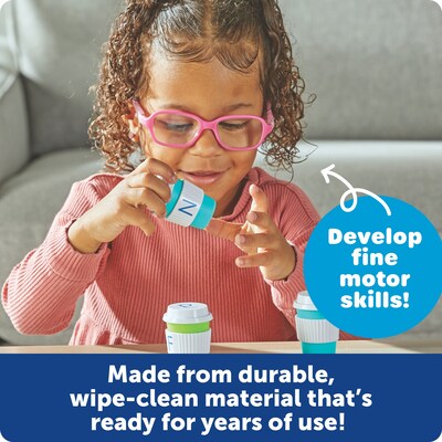 Learning Resources Alphabet Coffee Cups, Assorted Colors (LER6794)