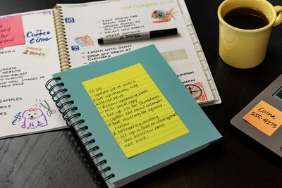 Post-it Super Sticky Notes, 4" x 6", Supernova Neons Collection, Lined, 45 Sheet/Pad, 24 Pads/Pack (660-24SSMIA-CP)