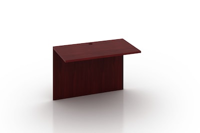 Boss Office Products 66" U-Shaped Desk with 2 File Pedestals, Mahogany (GROUPA14-M)