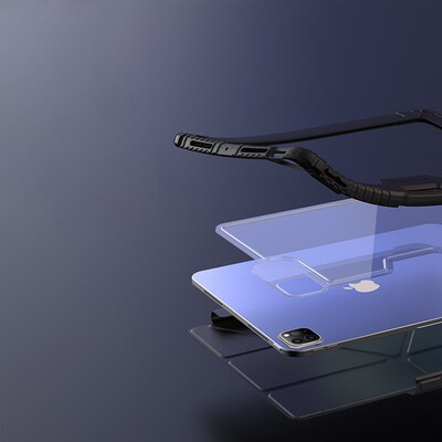 SaharaCase Heavy Duty Folio Case for 11" Apple iPad Pro M4 (2024), Scorpion Black (TB00392)