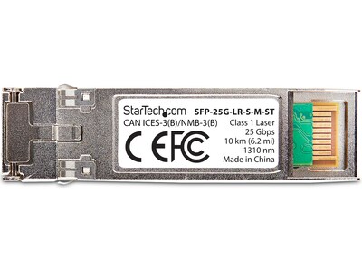 StarTech Single Mode Universal Transceiver Module, 25 Gbps (SFP-25G-LR-S-M-ST)