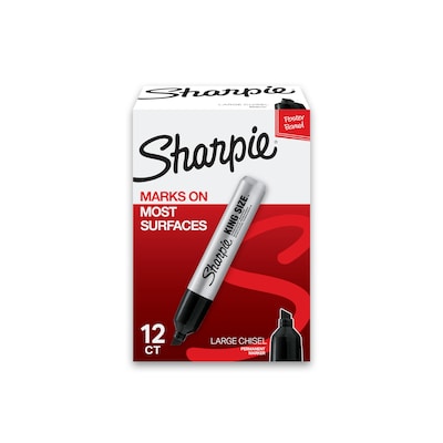 Sharpie Permanent Marker, Chisel Tip, Assorted, 4/Set (38254PP/2184826)