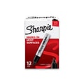 Sharpie King Size Permanent Marker, Chisel Tip, Black, Dozen (15001A)