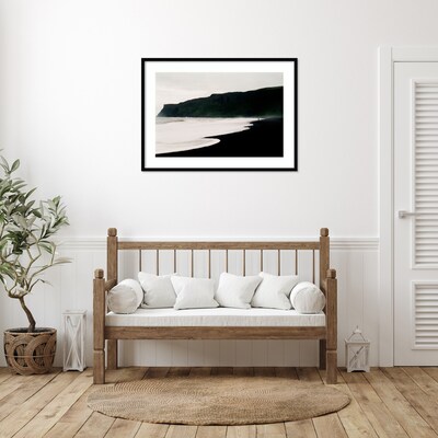 Amanti Art Iceland Beach 2 by Lynann Colligan Wood Framed Wall Art Print, 41 x 30 (A42677302609)