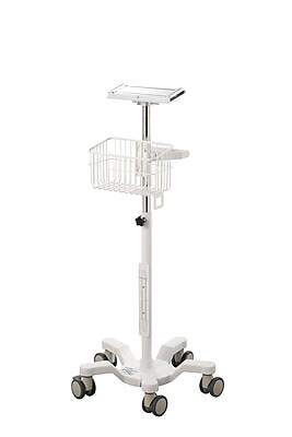 Viva Comfort Rolling Sturdy Compact Mobile Stand for RVS-100 Vital Signs Monitor, White (ADI912-C-MP-04-MK)
