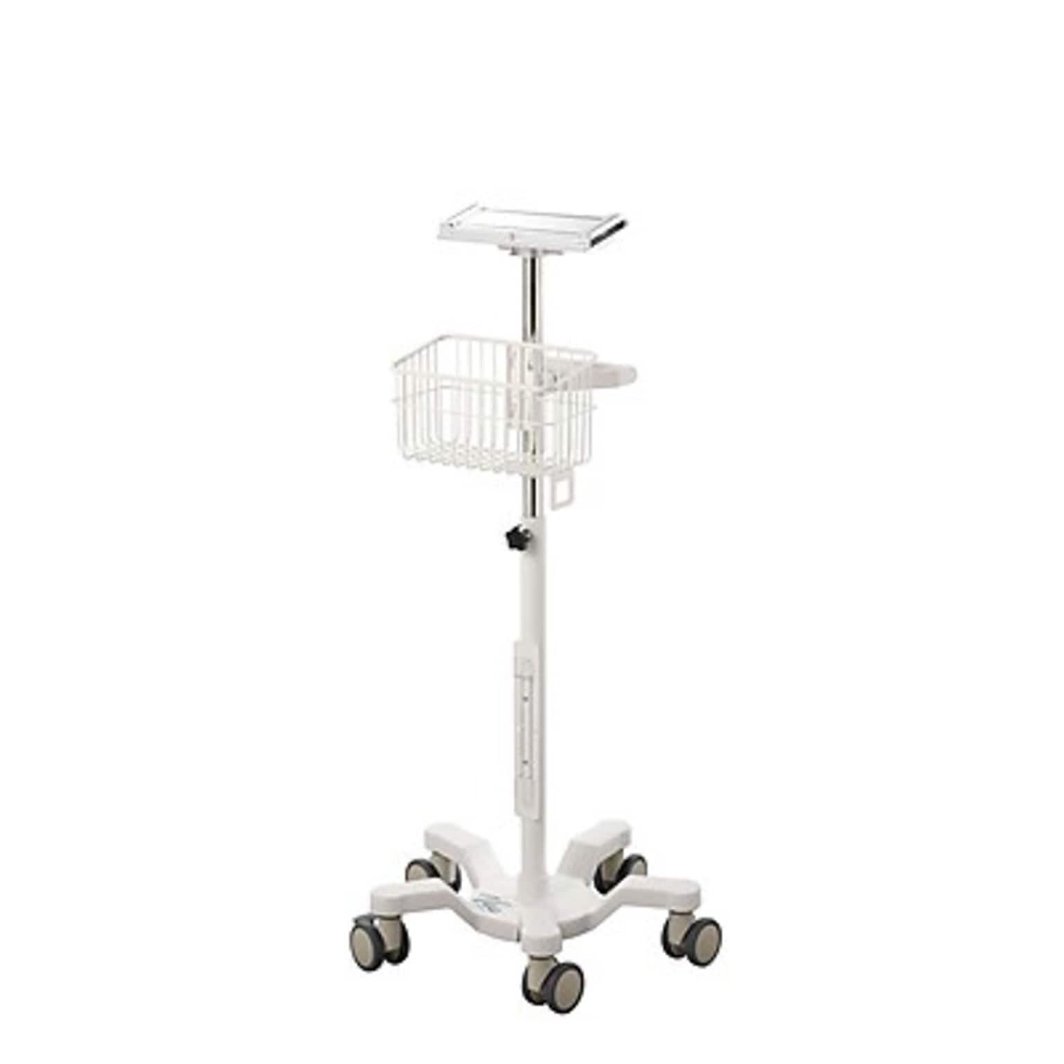 Viva Comfort Rolling Sturdy Compact Mobile Stand for RVS-100 Vital Signs Monitor, White (ADI912-C-MP-04-MK)