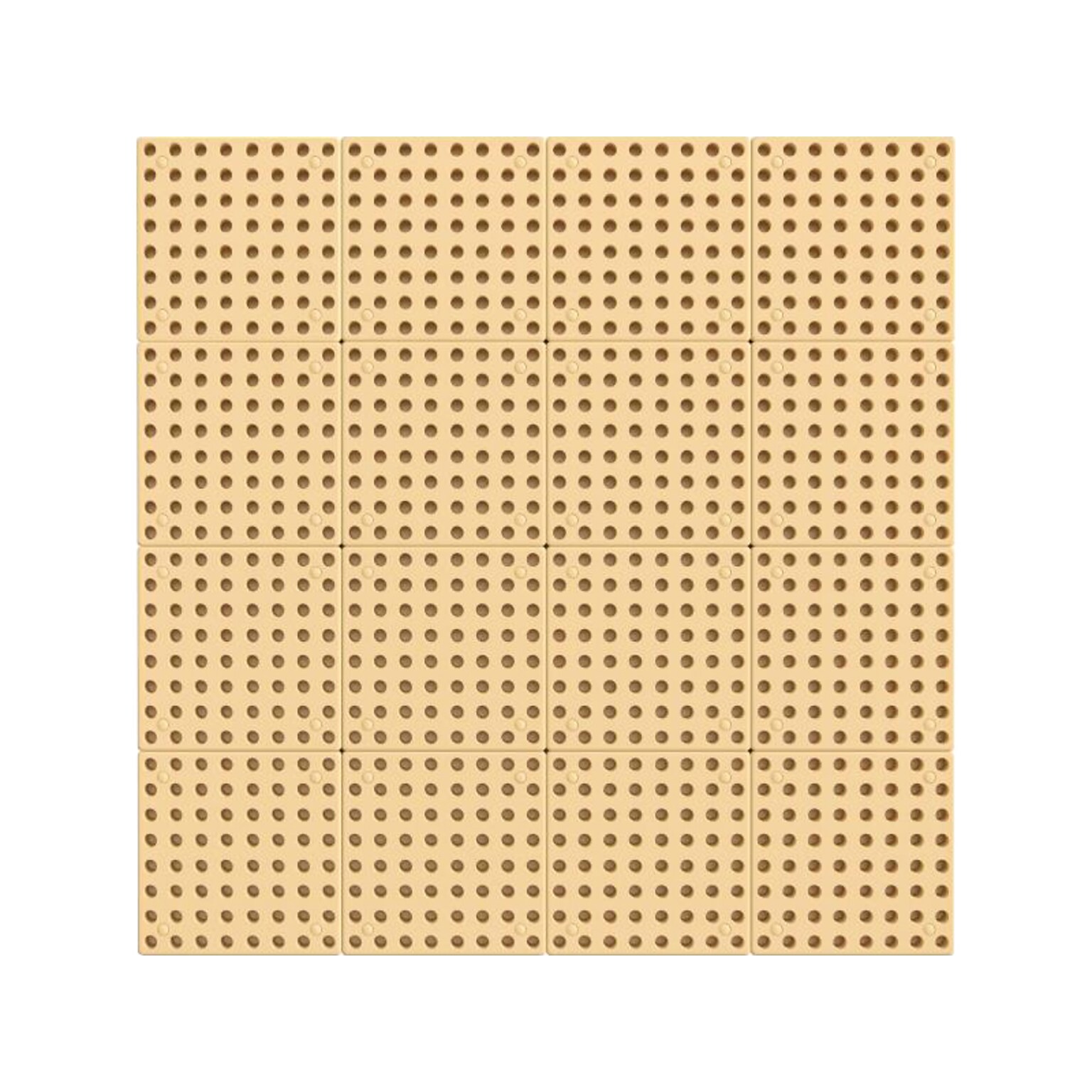 Flash Furniture Bright Beginnings Multipurpose Modular STEAM Wall Peg System Panel, Brown (MK-ME10964-GG)