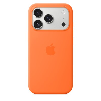 Apple Silicone MagSafe Phone Case for iPhone 17 Pro, Orange (MGFE4ZM/A)