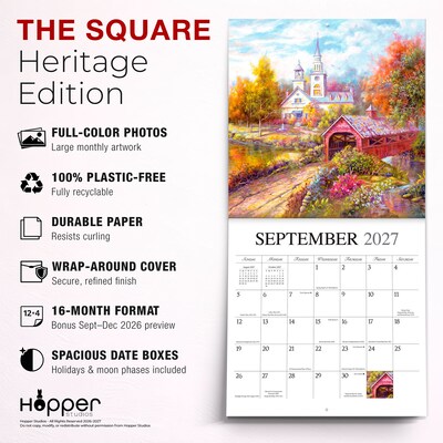 2027 BrownTrout Bygone Days 12" x 12" Monthly Wall Calendar (9781773728858)