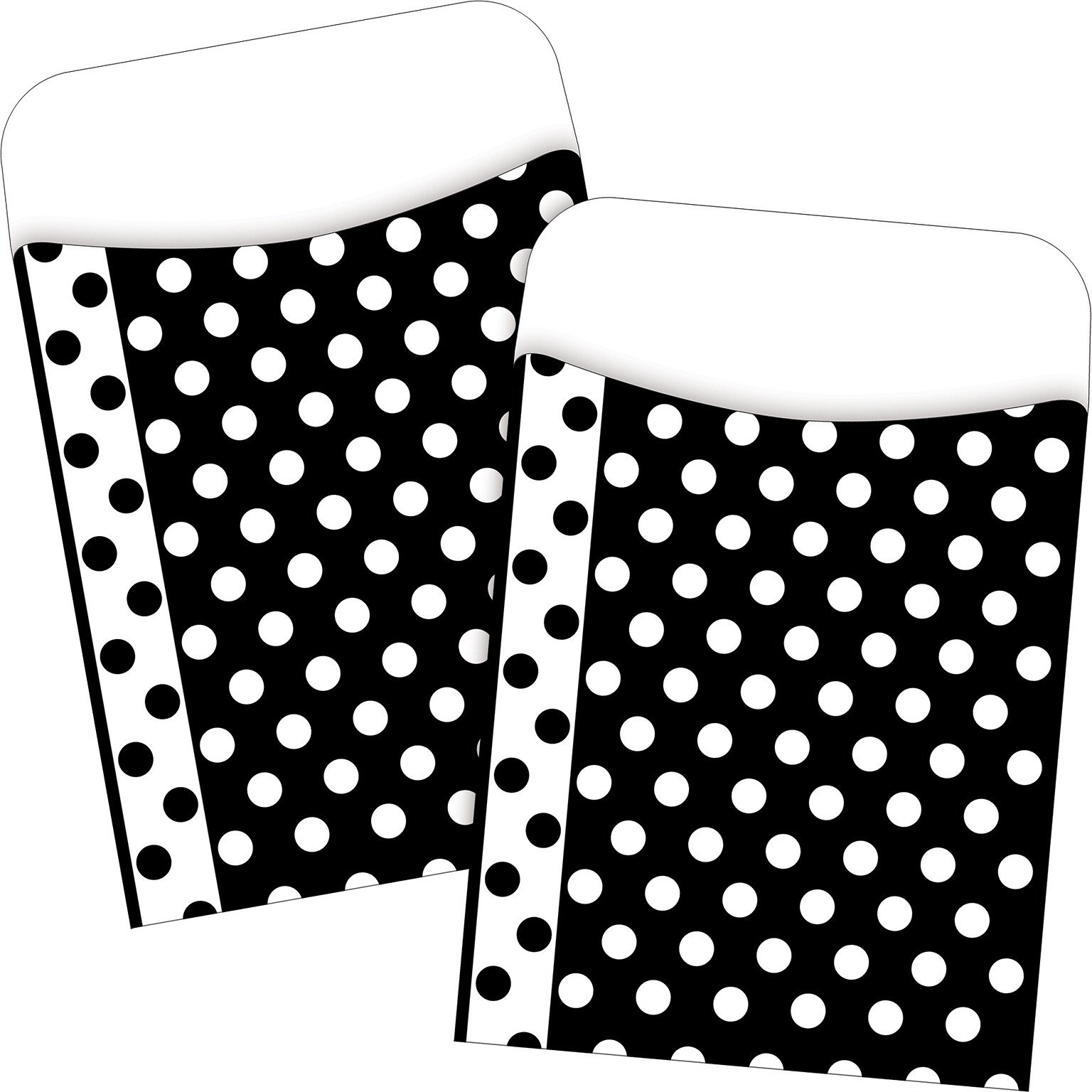 Barker Creek Dots Library Pockets, 5.125 x 3.5, 60/Set (BC3820)