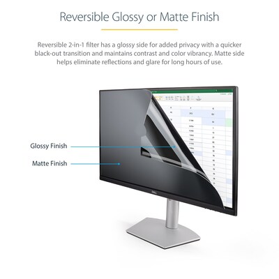 StarTech Anti-Glare Privacy Filter & Screen Protector for 27" Widescreen Monitor (16:9) (PRIVSCNMON27)