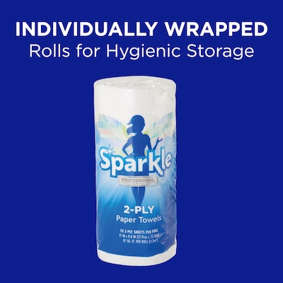 Sparkle Professional Series Paper Towels, 2-ply, 70 Sheets/Roll, 30 Rolls/Pack (2717201)