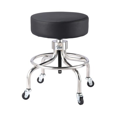 Viva Comfort Armless Vinyl Medical and Lab Stool, Black (ADI910-02-BLK-MK)