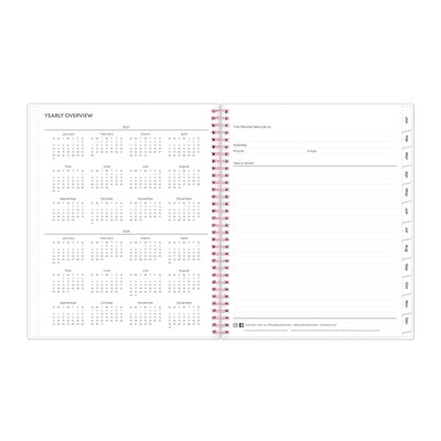 2027 Blue Sky Joselyn 8.5" x 11" Calendar Year Weekly & Monthly Planner, Plastic Cover (110394-27)