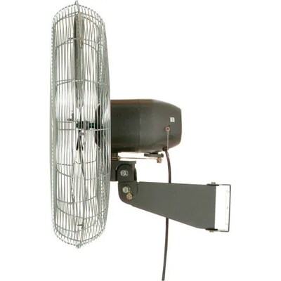 Global Industrial 30 Oscillating Wall Mount Fan, 3 Speed, 8775 CFM, 1/3 HP, 1 Phase (607051)