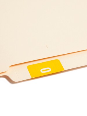 Smead DCC Labels File Folder Label, 0, Yellow, 250 Labels/Pack (67420)