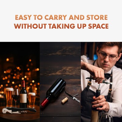 Newhouse Waiter Style Corkscrew Wine Opener, 12/Pack (NHWC-001-12PK)