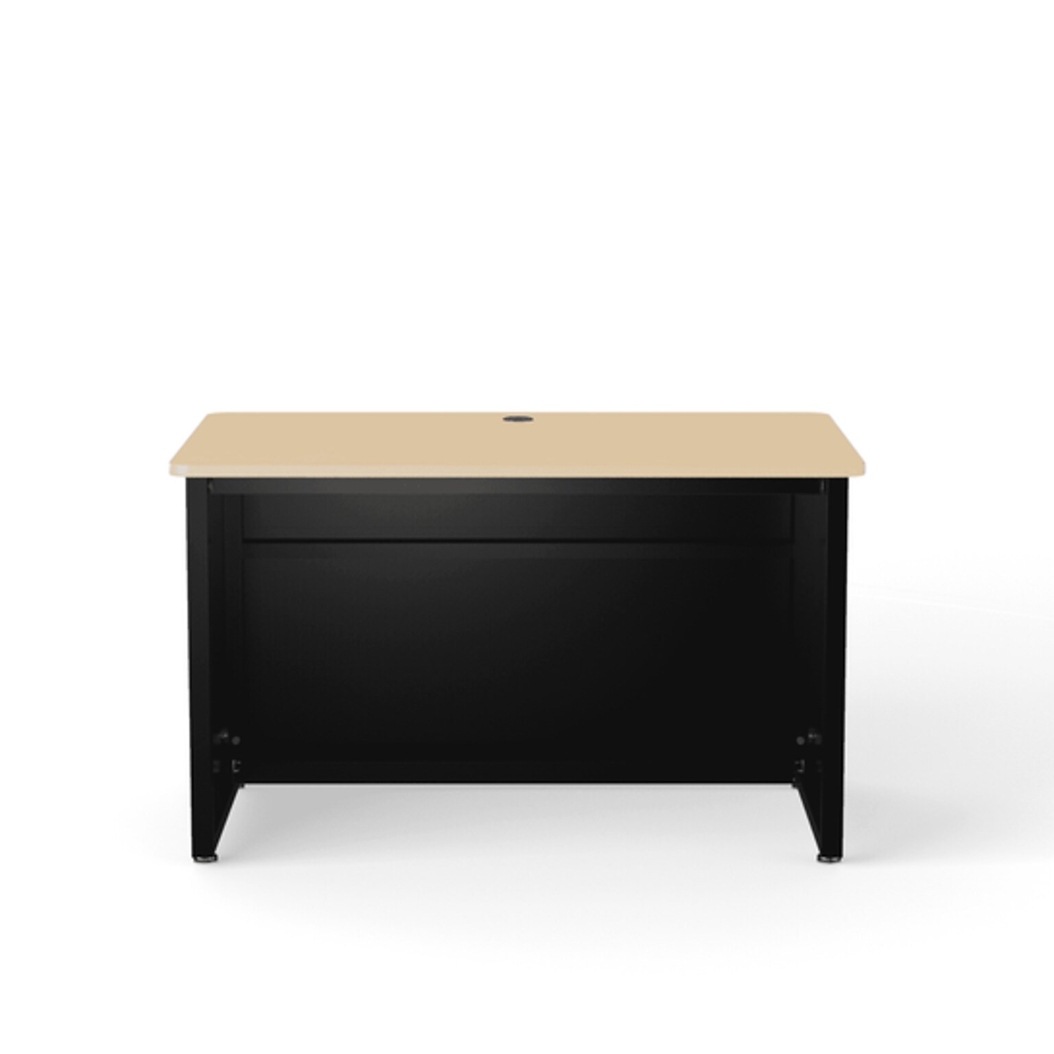 VersaDesk 48W Enclosed Versa Classroom Desk, Maple/Black (CD4830-BM)