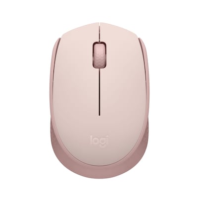 Logitech M170 Wireless Ambidextrous Optical Mouse, Rose (910-006862)