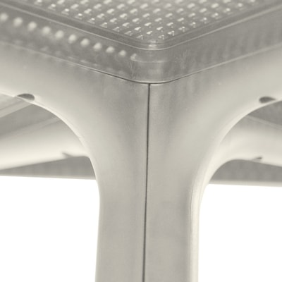 Regency Niche Terrace Square Bistro Table, 31.5"D x 31.5"W, White Down (TOB3131WH)