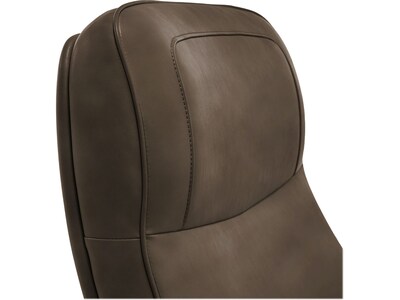 Thomasville Furniture Lockhart Ergonomic Bonded Leather Swivel Executive Chair, Brown (51494-BRN)