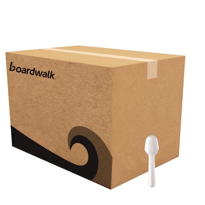 Boardwalk Heavyweight Polypropylene Cutlery, Tasting Spoon, White, 3,000/Carton (BWKTASTERSPOON)