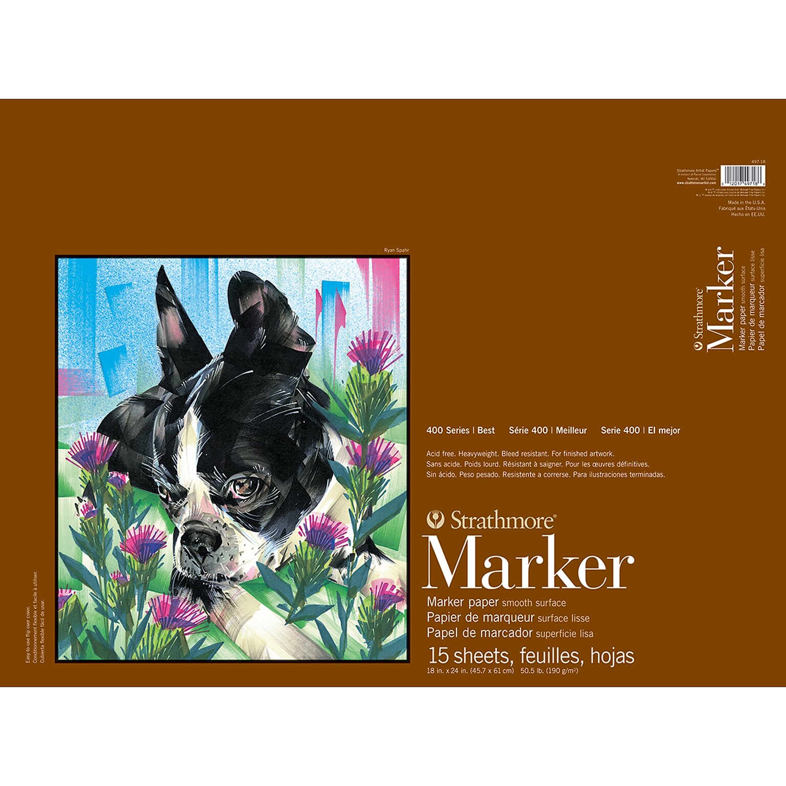 Strathmore 400 Series 18 x 24 Marker Pad, 15 Sheets/Pad (STTP497181)