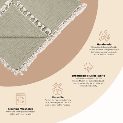 6-Layer Muslin Blanket Fern