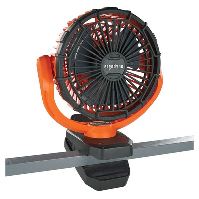 Ergodyne Chill-Its 6090 9.5" Clip Fan, 2-Speed, Orange (12800)