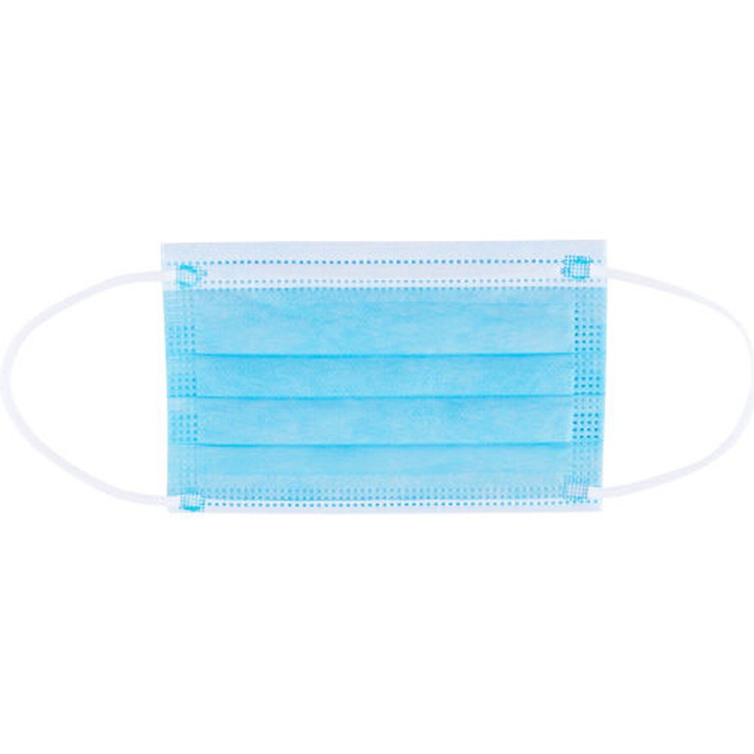 Global Industrial Disposable 3-Ply Face Mask, Youth Size, Individually Packed, 50/Box (708520)